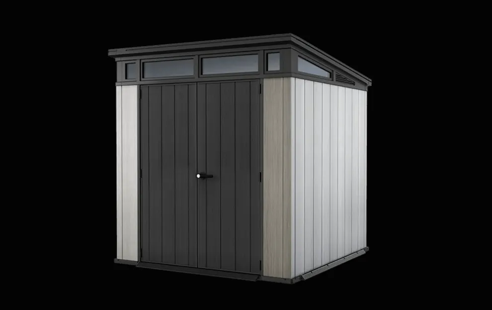 Artisan 7x7 Outdoor Storage Shed - Grey