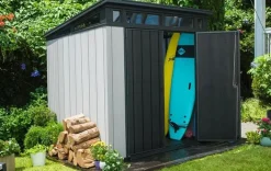 Artisan 7x7 Outdoor Storage Shed - Grey