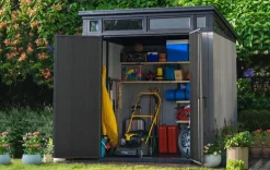 Artisan 7x7 Outdoor Storage Shed - Grey