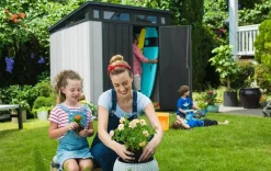 Artisan 7x7 Outdoor Storage Shed - Grey