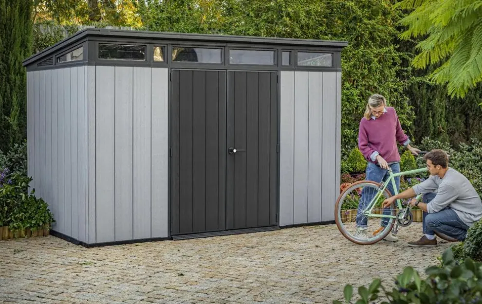 Artisan 11x7 Storage Shed - Grey