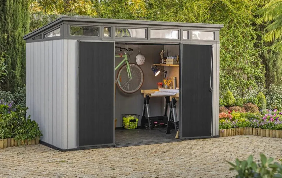 Artisan 11x7 Storage Shed - Grey