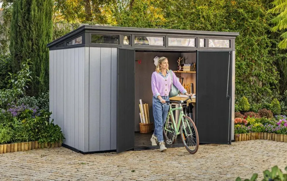 Artisan 11x7 Storage Shed - Grey