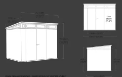 Artisan 9x7 Storage Shed - Grey