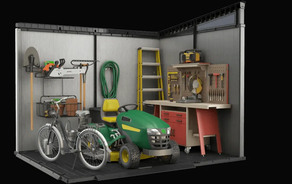 Artisan 9x7 Storage Shed - Grey