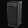 Baltimore Outdoor Trash Can - Black