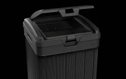 Baltimore Outdoor Trash Can - Black