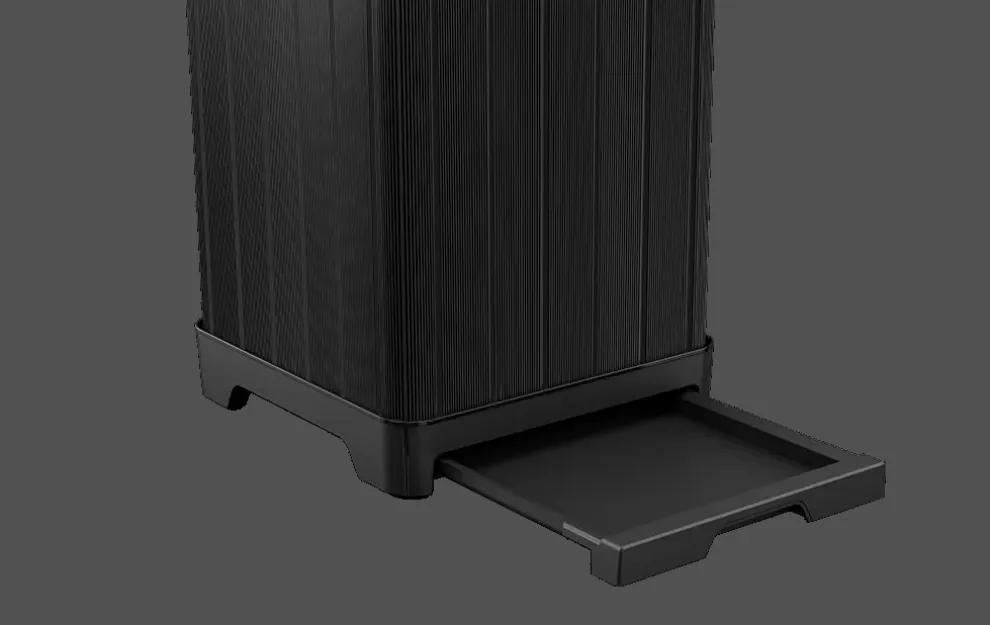 Baltimore Outdoor Trash Can - Black