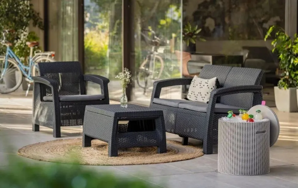 Cooler Side Table - Cappuccino