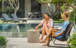 Cooler Side Table - Cappuccino