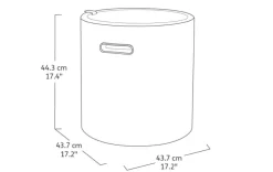 Cooler Side Table - Cappuccino