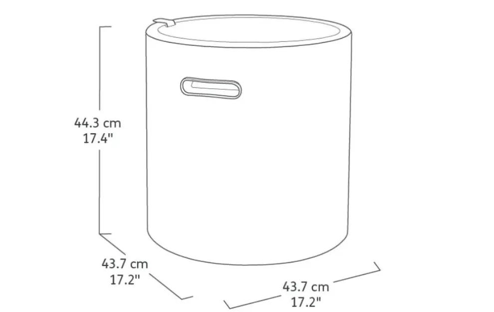 Cooler Side Table - Graphite