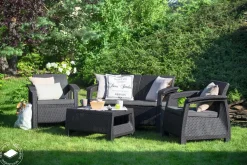 Corfu 4-Piece Patio Seating Set - Graphite
