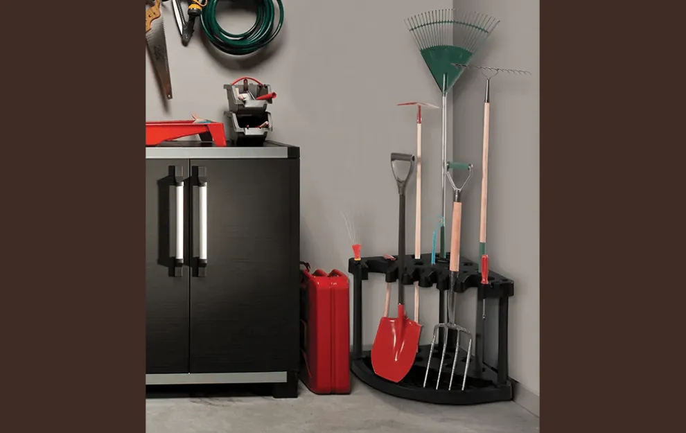 Corner Tool Rack - Black