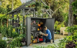 Cortina Alto Storage Shed - Graphite