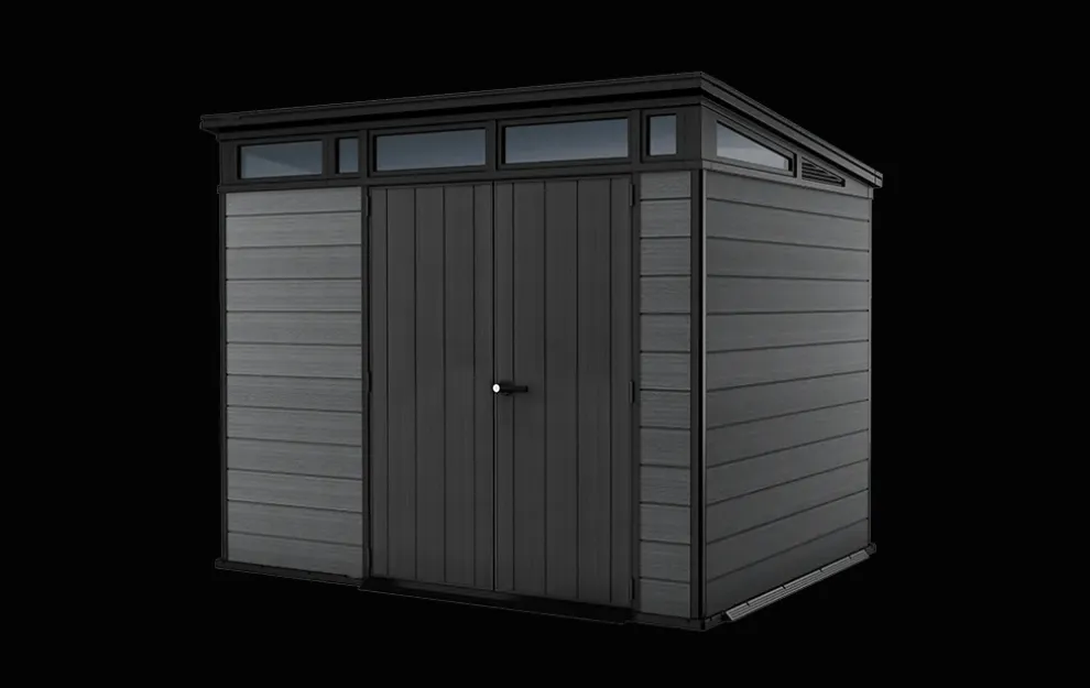 Cortina 9x7 Storage Shed - Graphite