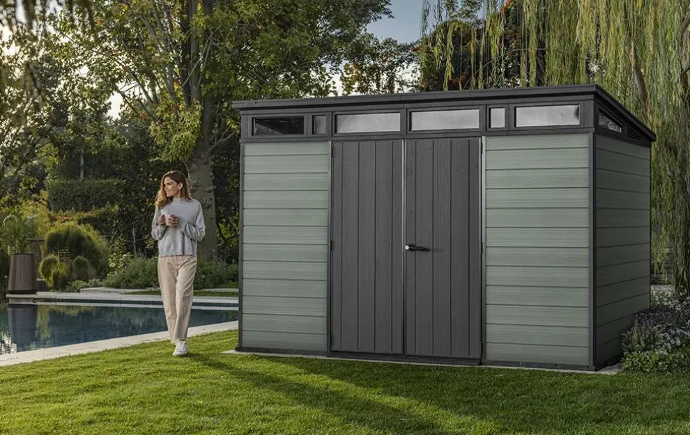 Cortina 11x7 Storage Shed - Green
