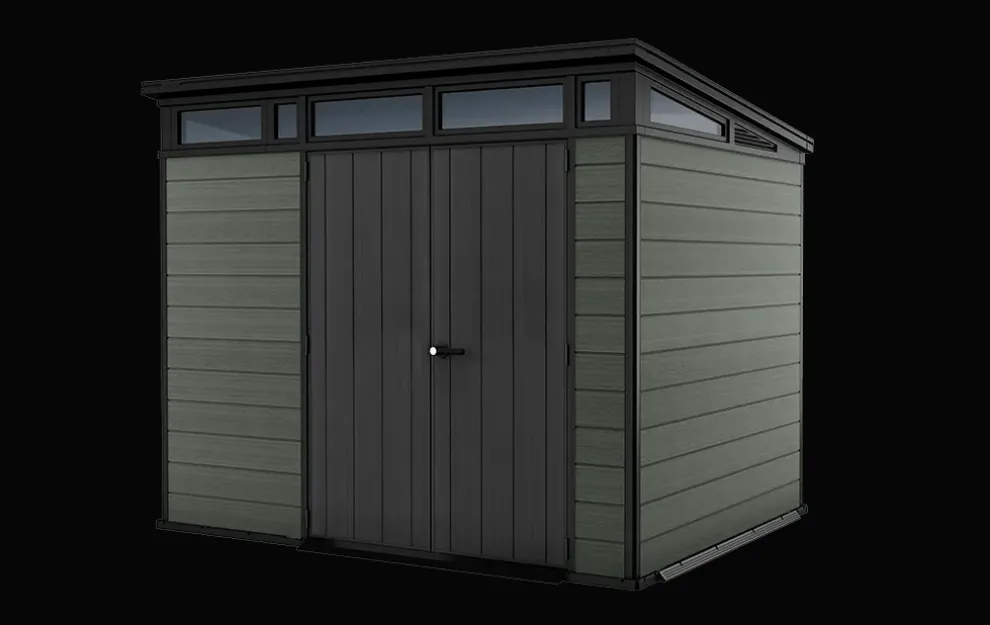 Cortina 9x7 Storage Shed - Green