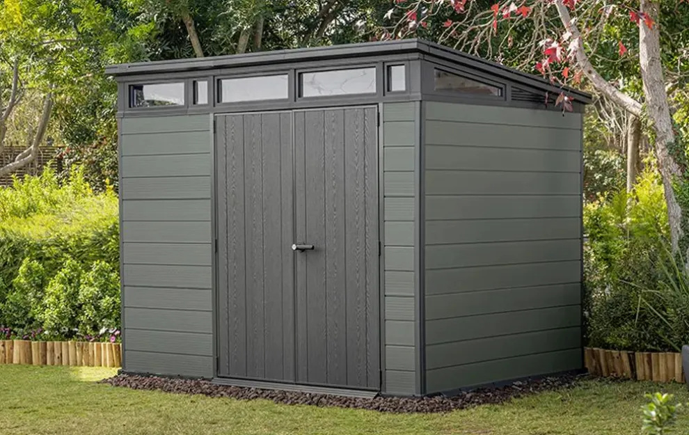 Cortina 9x7 Storage Shed - Green