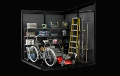 Cortina 7x7 Storage Shed - Graphite