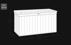 Darwin 150 Gallon Deck Box - Graphite