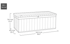 Darwin 100 Gallon Deck Box - Graphite