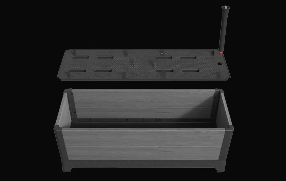 Darwin 29 Gallon Elevated Garden Bed - Graphite