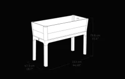 Darwin 29 Gallon Elevated Garden Bed - Graphite