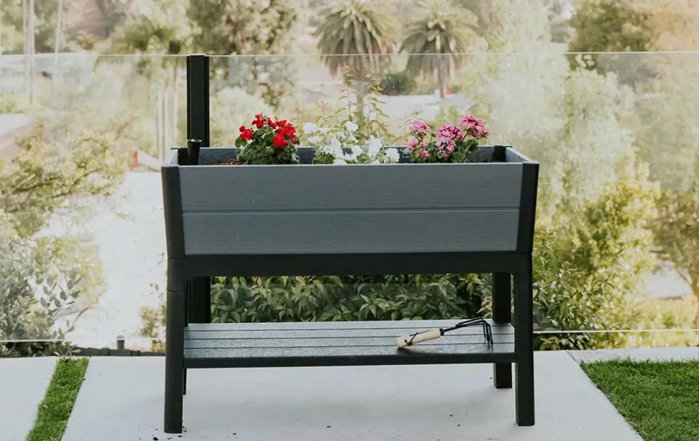 Darwin 29 Gallon Elevated Garden Bed - Graphite