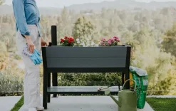 Darwin 29 Gallon Elevated Garden Bed - Graphite