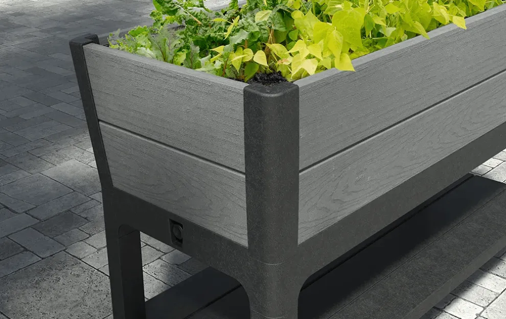Darwin 29 Gallon Elevated Garden Bed - Graphite