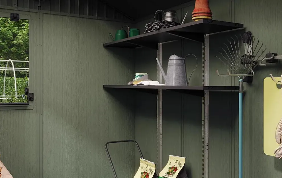 Darwin 6x8 Potting Shed - Green