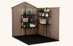 Darwin 6x8 Storage Shed - Brown