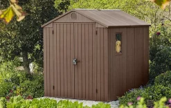 Darwin 6x8 Storage Shed - Brown