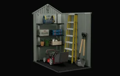 Darwin 4x6 Storage Shed - Graphite