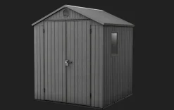 Darwin 6x6 Storage Shed - Graphite