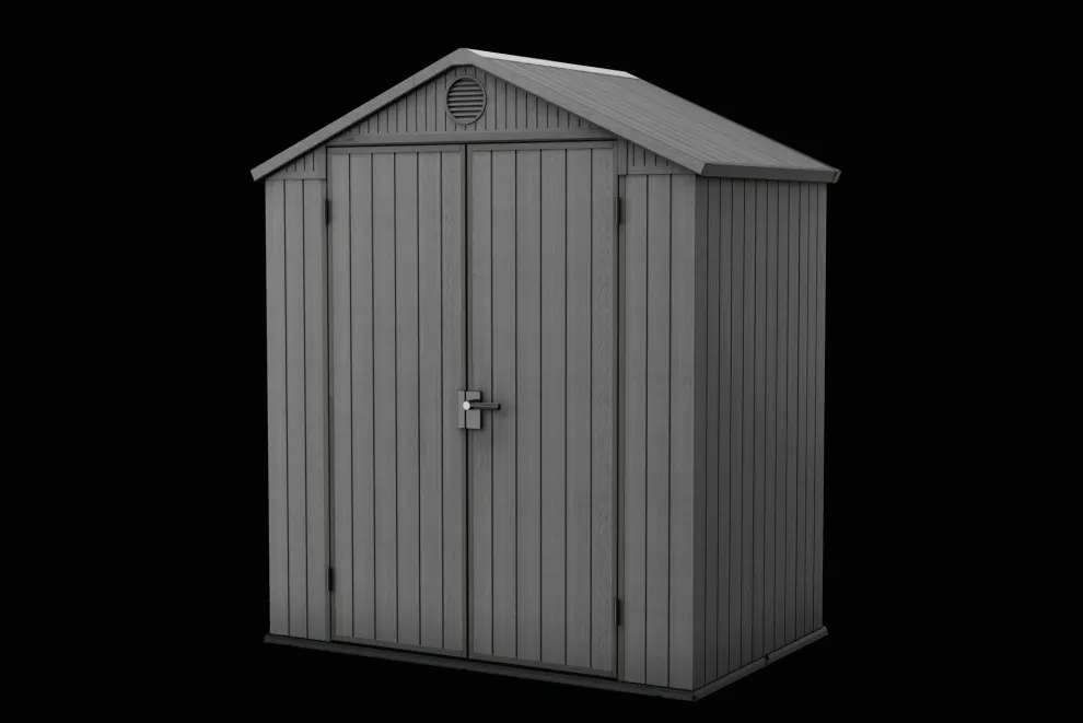 Darwin 6x4 Storage Shed - Graphite