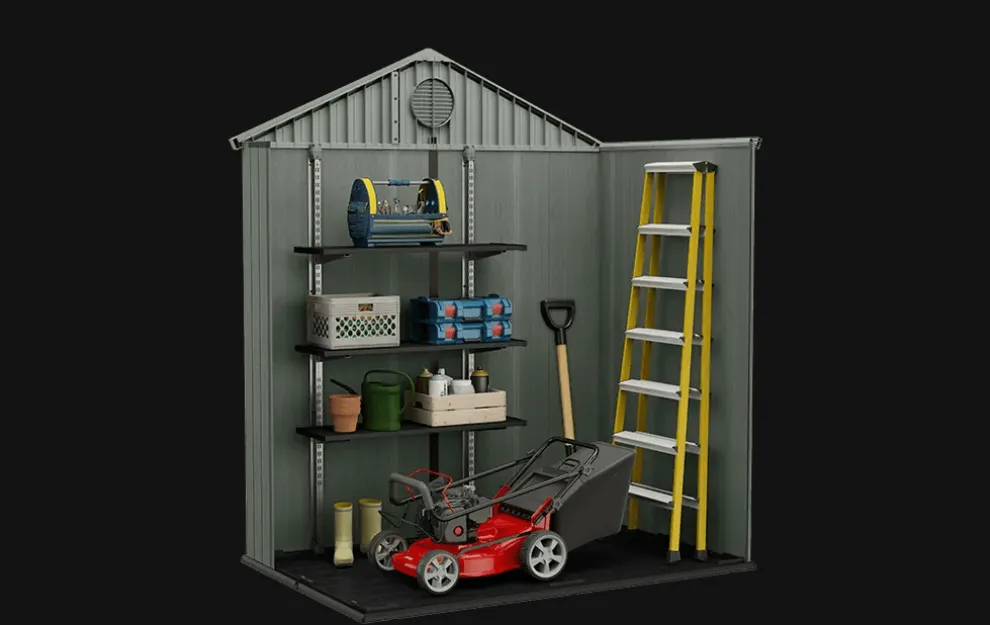 Darwin 6x4 Storage Shed - Graphite
