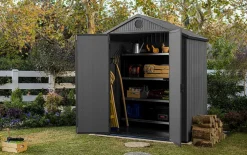Darwin 6x4 Storage Shed - Graphite