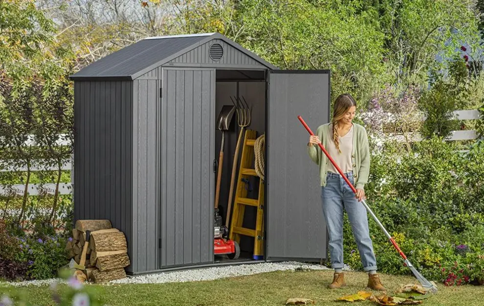 Darwin 6x4 Storage Shed - Graphite