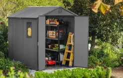Darwin 6x8 Storage Shed - Graphite