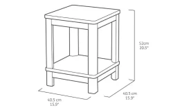Deluxe Adirondack Side Table - Graphite