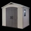 Factor 8x6 Storage Shed - Brown