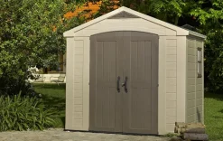 Factor 8x6 Storage Shed - Brown