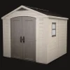 Factor 8x8 Storage Shed - Brown