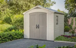 Factor 8x8 Storage Shed - Brown