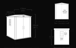 Factor 6x6 Storage Shed - Brown