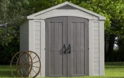 Factor 8x11 Storage Shed - Brown