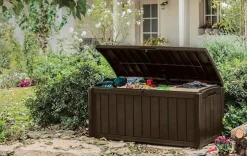 Glenwood 101 Gallon Deck Box - Brown