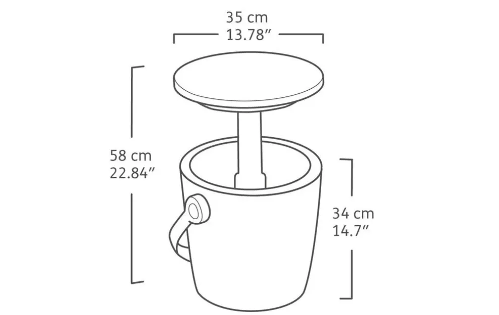 Go Bar Portable 4.3 Gallon Cooler - Graphite